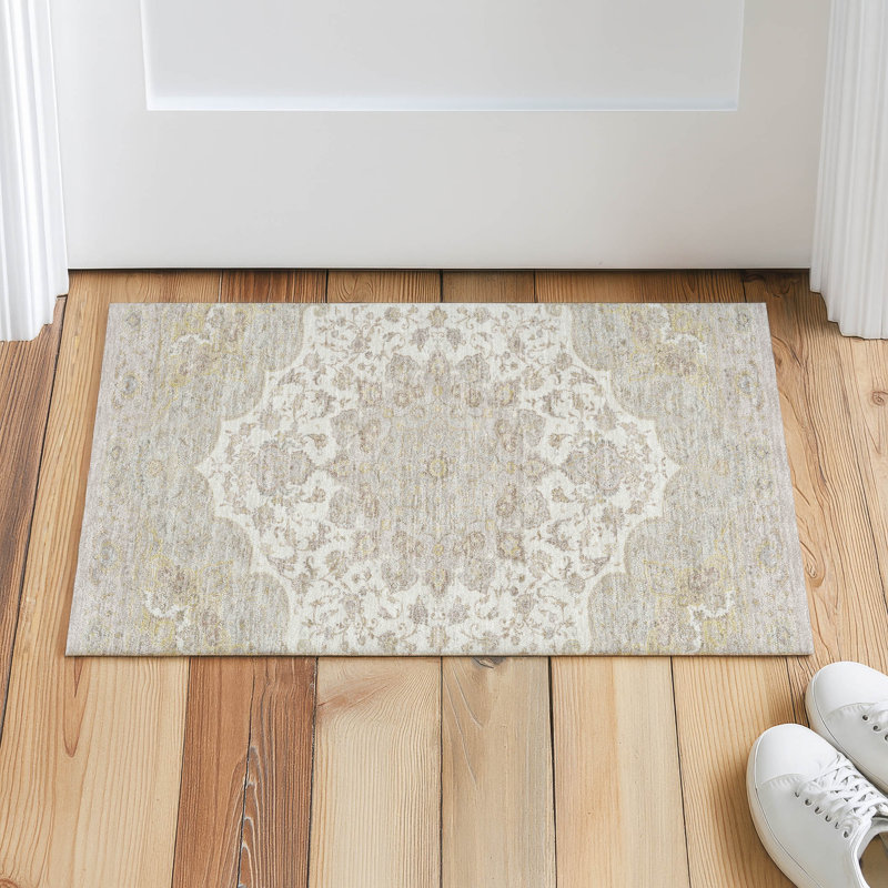 Machine Washable Indoor/Outdoor Chantille ACN2853 Global Rug, Ivory, 2'6" x 3'10"