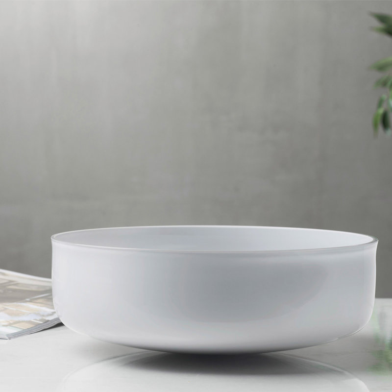 Midnight Serving Bowl, Opal Gray, 3.54" H x 10.16" W x 10.16" D