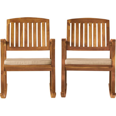 Broadfoot Rocking Chair with Cushion by Red Barrel Studio