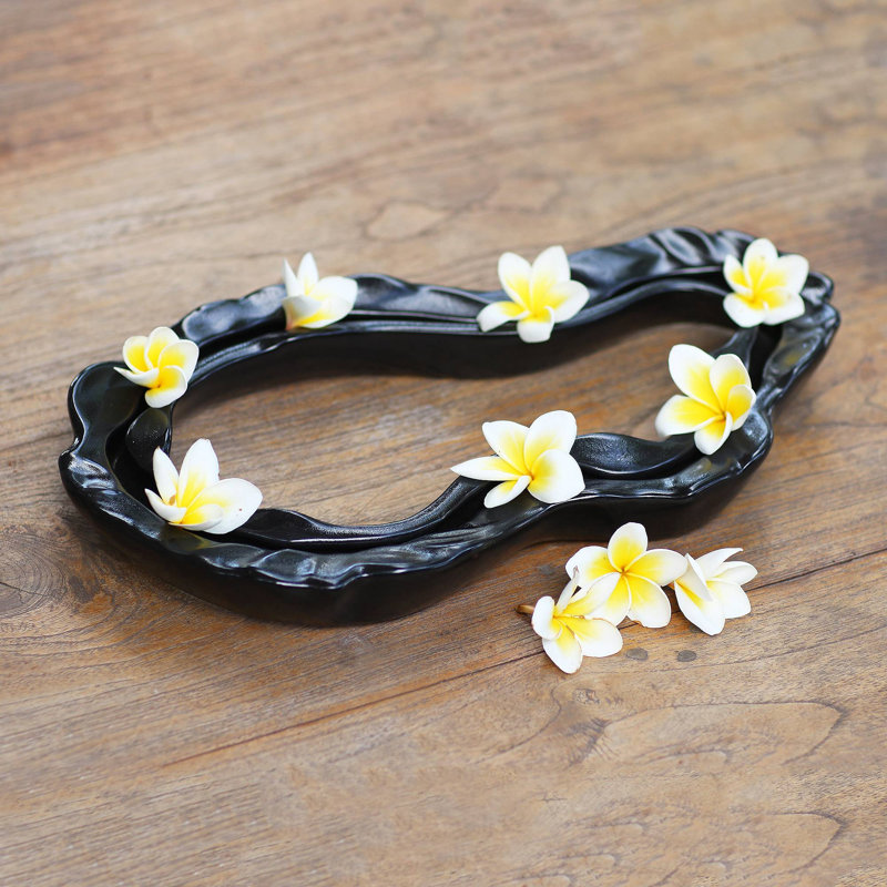 Handmade Ceramic Table Vase, Black