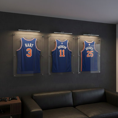 OnDisplay Acrylic Sports Jersey Display Frame - Wall Mounted 3D Design with UV Protection - Memorabilia Storage Case - Baseball/Hockey/Basketball/Football/Soccer
