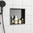 19" X 15" Stainless Steel Shower Niche, Gunmetal Black-652727817-699068970