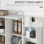 Armoire de rangement pour garde-manger de 63 po, armoire de cuisine autoportante à 14 niveaux avec 2 portes, tablettes réglables pour le salon et la salle à manger