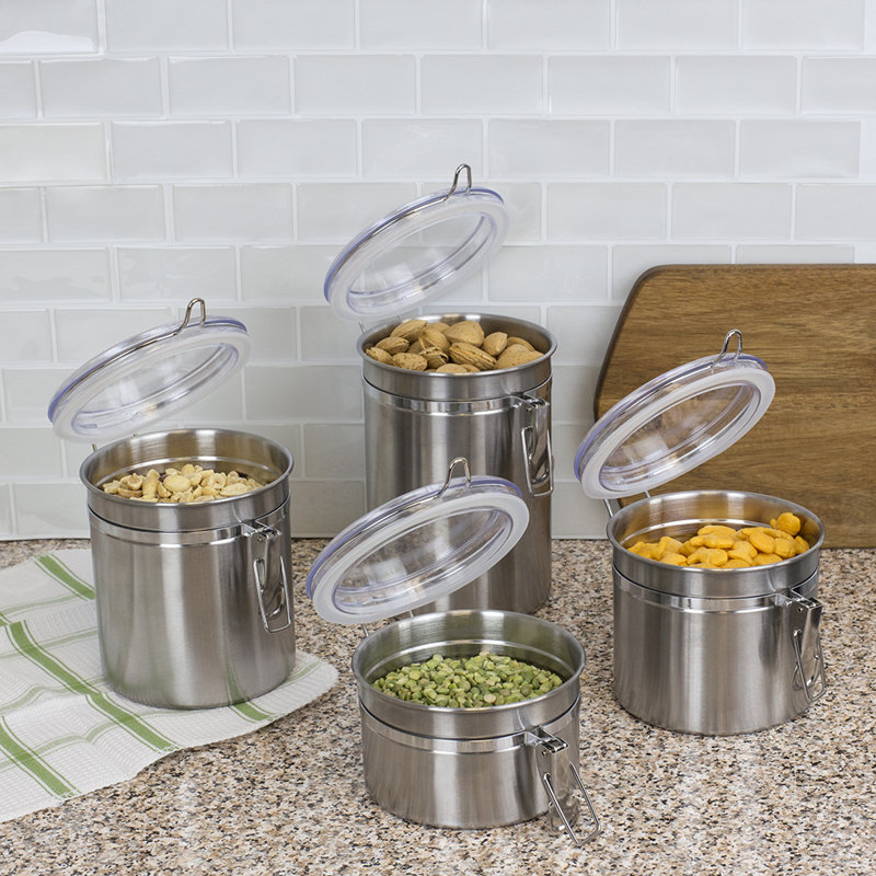 Ensemble de pots de cuisine 4 pièces en acier inoxydable