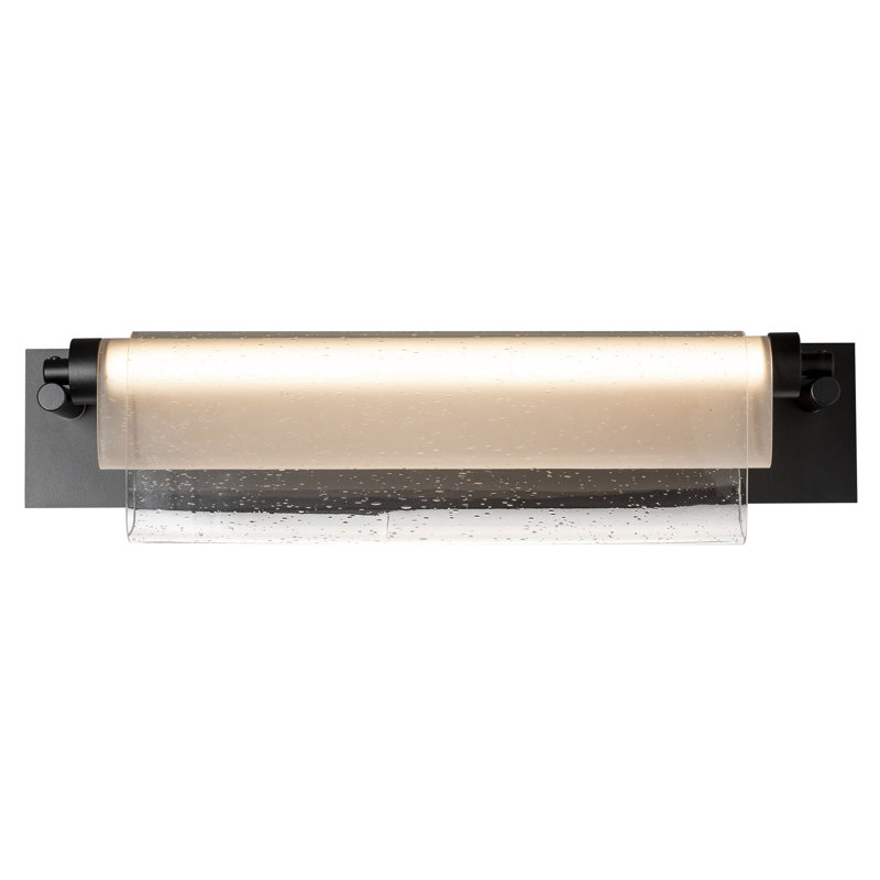 Draped Steel LED Flush Mounted Sconce, Black