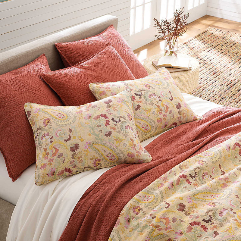 Kerala Spice Matelasse Coverlet, Twin/Twin XL Coverlet