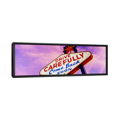 «sign, las vegas, las vegas, affiche rétro sur toile