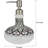 Oriana Frosted Glass Soap Dispenser with Pewter Finish Elegant Bathroom Accessories for Christmas Home Decor