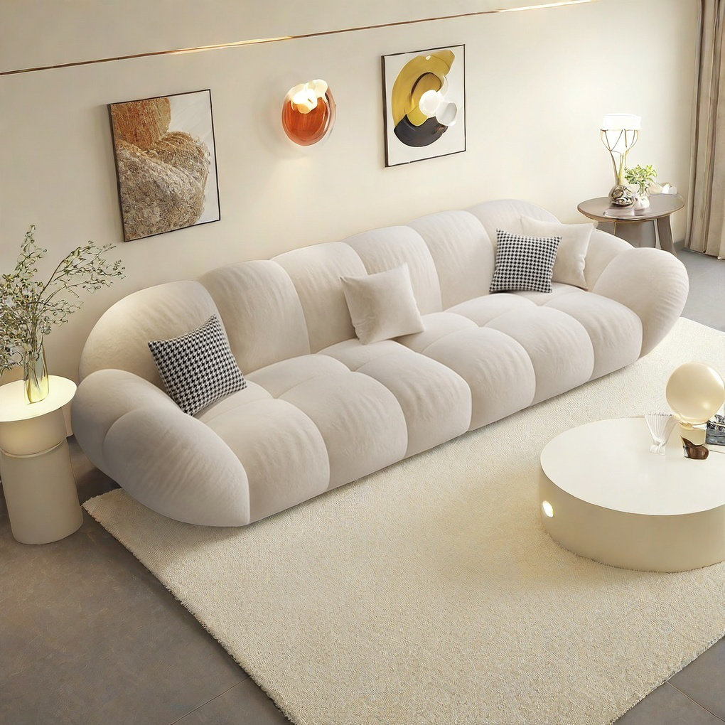 Axis Living Cloudy Cream Puff Petal Sofa | Wayfair