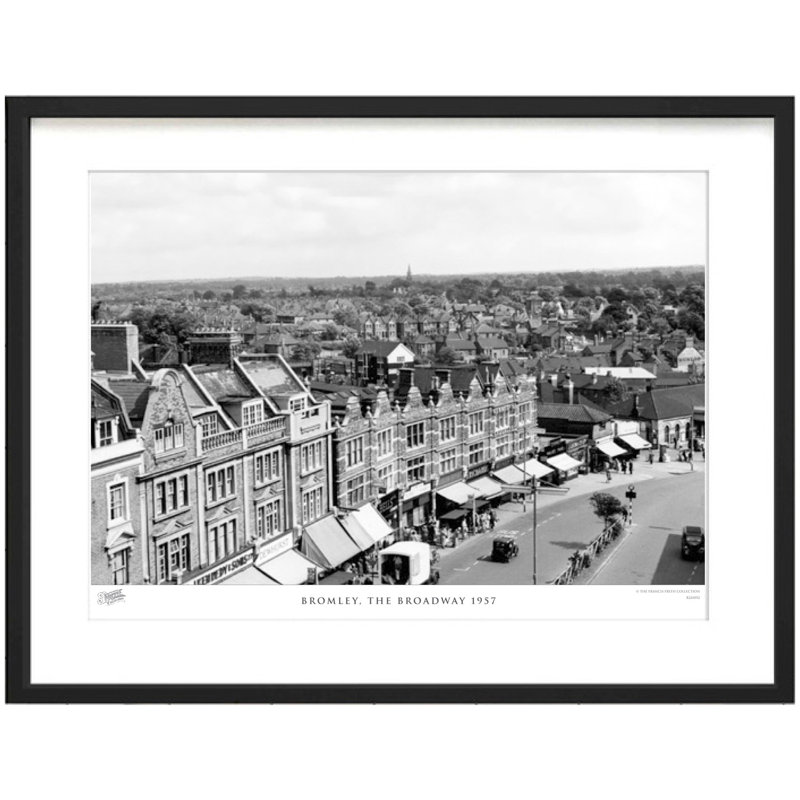 Bromley, The Broadway 1957 by Francis Frith - Single Picture Frame Print, 45cm H x 60cm W x 2.3cm D