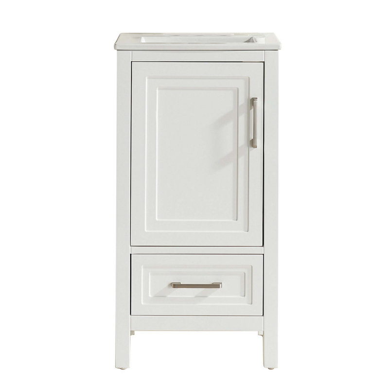 Fully Assembled 18'' Freestanding Single Bathroom Vanity With Top