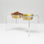 Tall Clear Elevated Feeder with Bowls-17613802