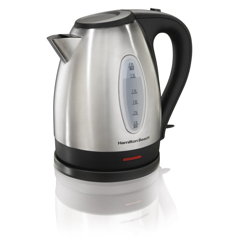 Hamilton Beach 1.7L Silver Stainless Steel Electric Tea Kettle