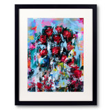 Roses In Vase Print by Jphono 1