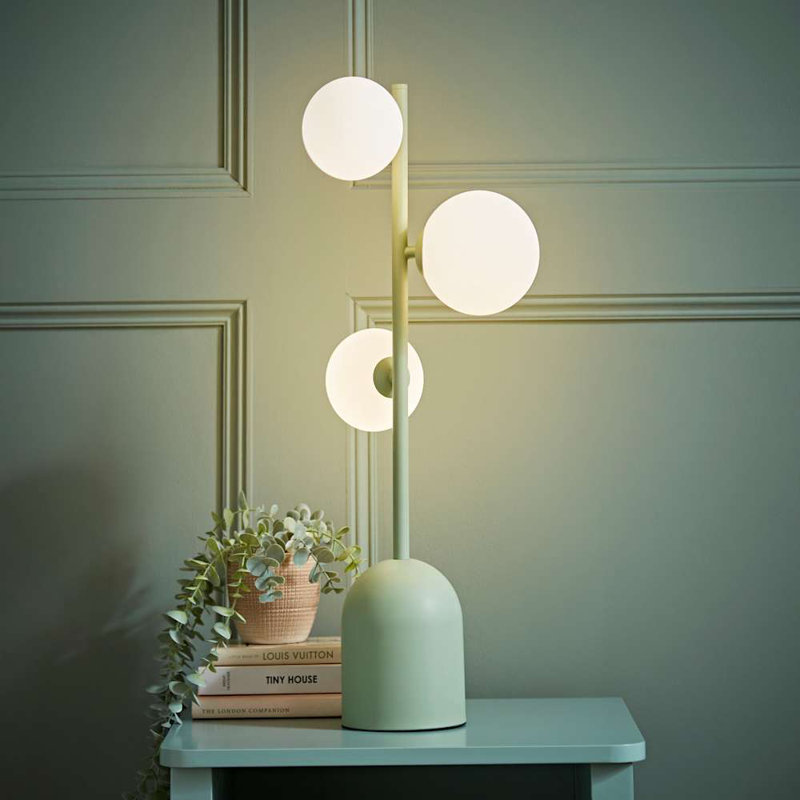 Clementius Metal Table Lamp, Green