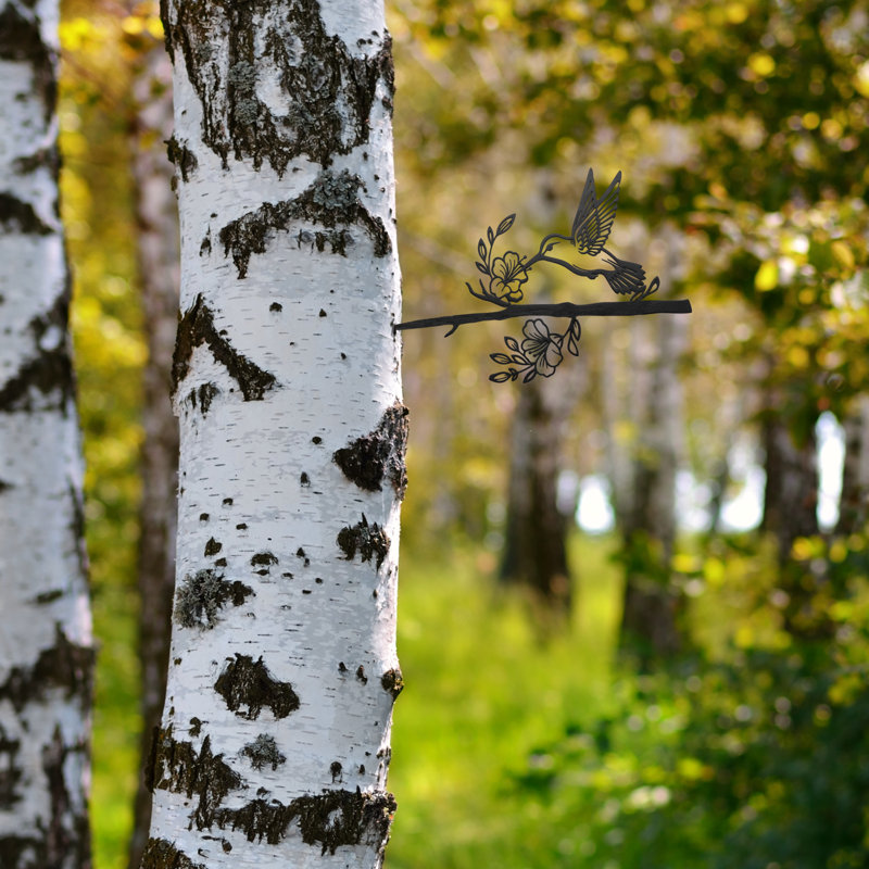 Tree Spike Silhouette - Hummingbird