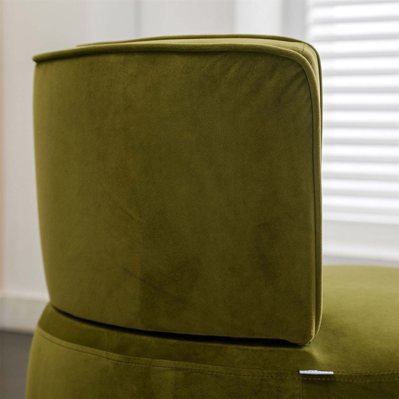 360 Degree Swivel Cuddle Barrel Accent Sofa Chairs,Living room chair,Reading chair, Olive Fabric