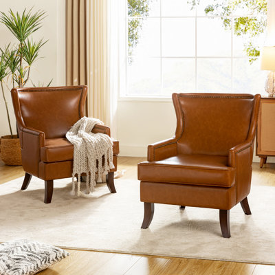 Fauteuil en cuir Kezaria