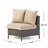  Wicker Sectional Sofa with Cushions for Outdoor Comfort, Stylish Patio Seating for Relaxation, Versatile Modular Furniture Set (Set of 2)-1300054292