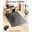 Tapis de chaise roulante pour bois dur, grand protecteur de plancher dur antidérapant, tapis de bureau d'ordinateur robuste