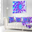 Pétales de fleurs bleues exotiques - coussin à imprimé floral-30718633-30718629