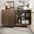Thaddeus Carved 4-Door Sideboard with Adjustable Shelves