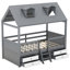 Structure de lit simple en bois, gris-804225411-804225410