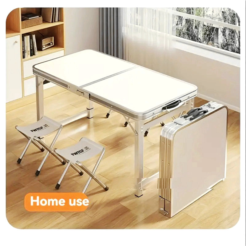 Table d'extérieur pliable pour le rangement compact de patio ou de camping