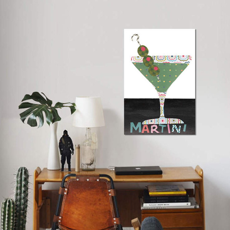 « mix me a drink ii », impression sur toile, H 40 po x l 26 po x P 1,5 po, Toile tendue