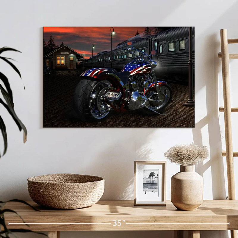 Mehar Custom Built Bike, 16" H x 24" W