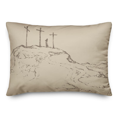  Housse et insert de coussin rectangulaire Crosses on Hill