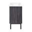 Meuble-lavabo autoportant de 24 po en chêne noir avec comptoir Classe-92284215