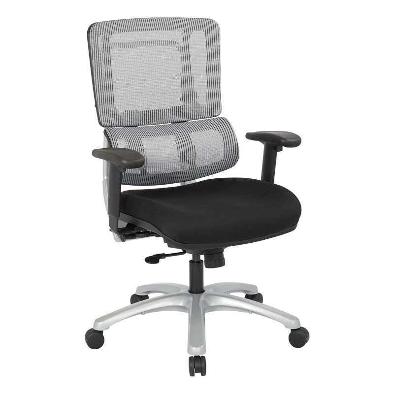 Pro-Line II Polyester Blend Task Chair, Dove Black, Silver
