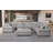 Errett Modern Fabric Reversible 8 Seater Corner Sectional With Movable Ottoman-946521104
