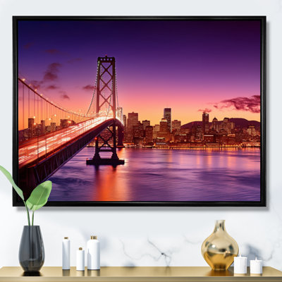 «San Francisco Skyline And Bay Bridge II», reproduction sur toile