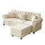 Canapé capitonné en velours 82,6 po Chesterfield-1630071711