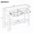 Calila 38.2'' Console Table Entryway Table with 2 Drawers for Entryways, Living Rooms, and Hallways-2077811094