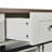 53.7" Farmhouse Kitchen Island With Power Outlet, Drop Leaf & Sliding Barn Doors, Rolling Storage Cart, White-537014814