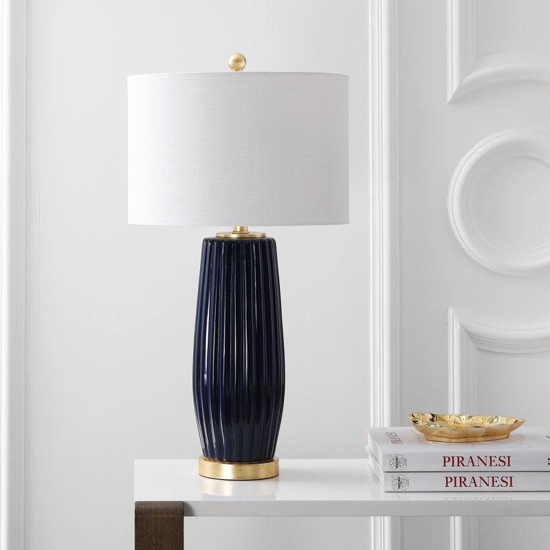 Lampe de table 29 po Dalley, Bleu marine