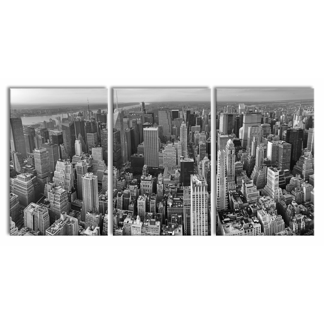 3-tlg. Leinwandbilder-Set New York Skyline