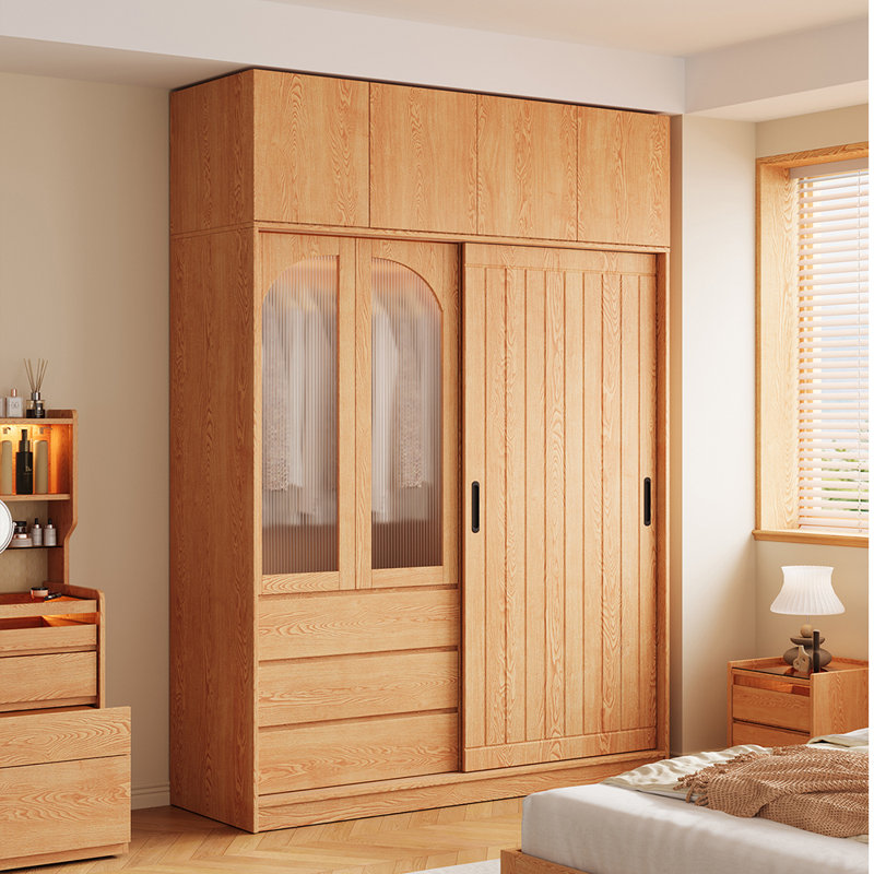 Armoire à portes coulissantes pour chambre à coucher, H 98,42 po x l 62,99 po x P 23,62 po