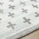 Rectangle Niara Abstract Hand Tufted Wool Area Rug in Brown/Ivory