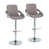 Grey Fabric/Chrome Metal