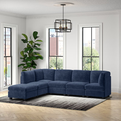 Canapé modulaire de 120 po avec repose-pieds Roeder