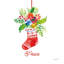 «Holiday Stocking» par Farida Zaman - reproduction sur toile tendue-581027037-572969574-572969570