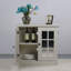 Buffet de rangement avec 2 portes décoratives en miroir-2025595069