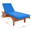 Chaise longue simple inclinable en eucalyptus avec coussins 78,70 po Jivera-344942716-344943088