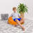 Bean Bag Chair for Kids, Teens, and Adults - Filled with Soft Beads, Includes Removable and Machine Washable Cover - Multiple Colors, Sizes and Fabrics including Soft Nylon & Canvas with Patterns-1783236405-1785356745