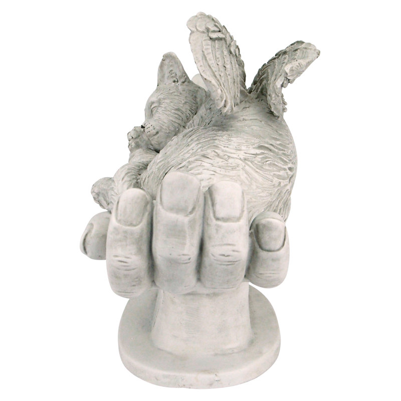 In God's Hands Cat Memorial Statue