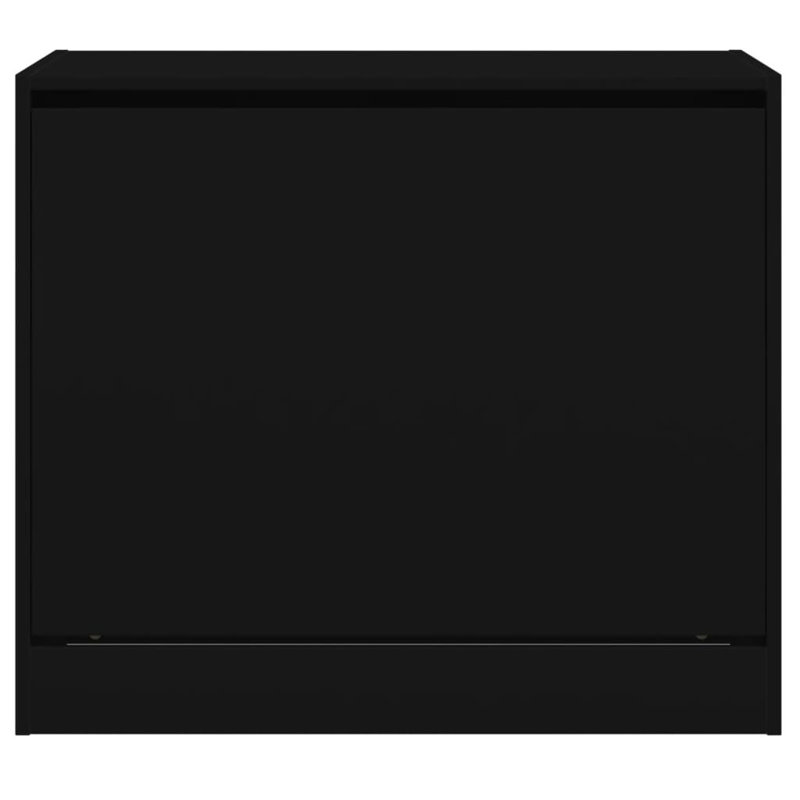 9 Pair Shoe Storage Cabinet, Black